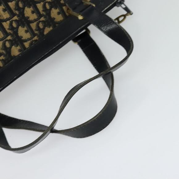 DIOR Trotter Canvas Hand Bag Navy Gold - Picture 7 of 11
